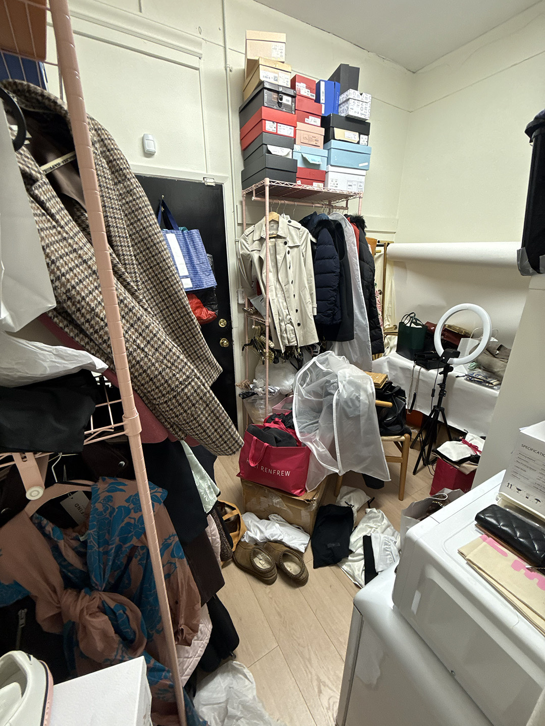 Before professional home organizing in Vancouver